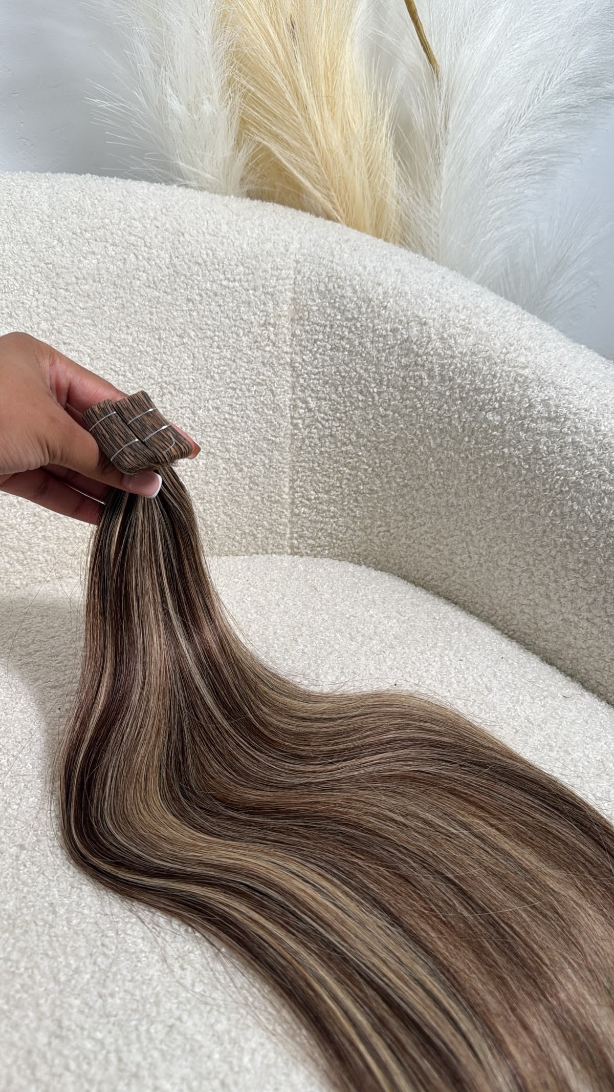 Tape in Cabello 100% humano natural Ruso 🇷🇺